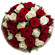 bouquet of red and white roses. Poland