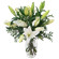bouquet of lilies with greenery. Italy