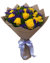 bouquet of yellow roses