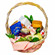 gift basket with sweets and candies. USA
