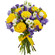 bouquet of yellow roses and irises. Poland