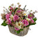 floral arrangement in a basket. Mexico