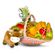 fruit basket with plush toy. USA
